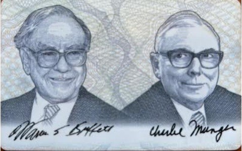 Official Berkshire Hathaway 'Capitalist' card from the annual shareholder meeting in Omaha, Nebraska with Warren and Charlies picture